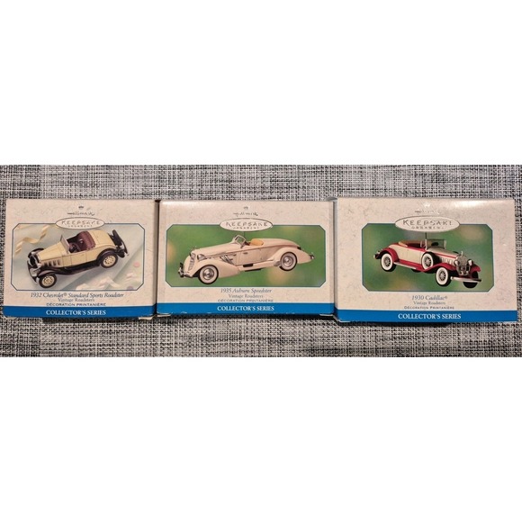 Hallmark Other - Hallmark Keepsake‎ Ornaments  Vintage Roadsters Series Lot Of 3 1999, 2000, 2001